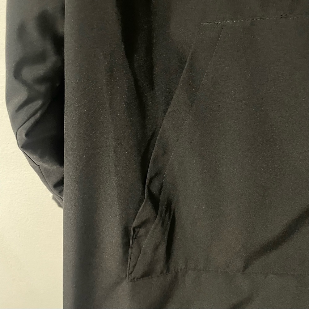 Field Gear Black Hooded 1/4-zip Windbreaker Jacket Rain Coat women’s L - Picture 3 of 7